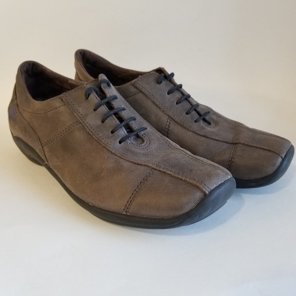Wolky Donna Brown Leather Oxfords Walking Shoes